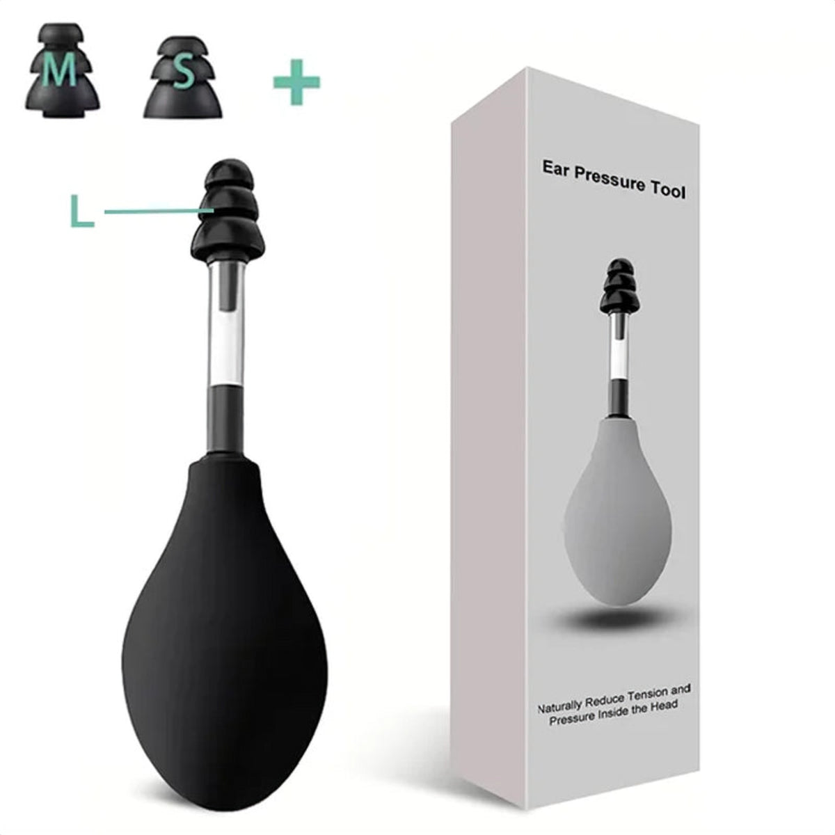 Alivenza Ear Pressure Relief Tool - black